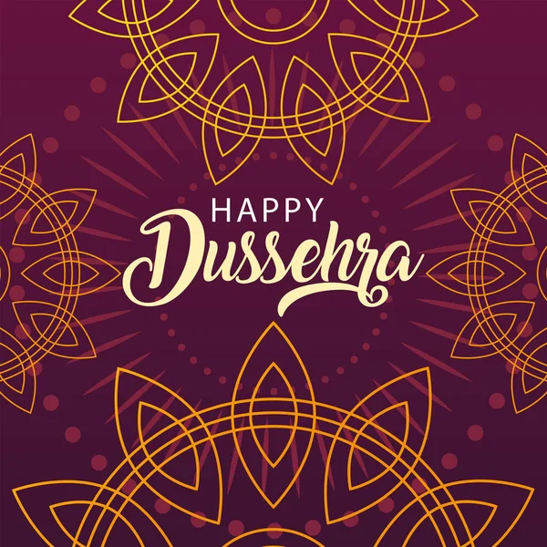 Süslü mutlu Dussehra etiketi