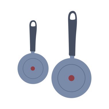 Metal mutfak aletleri yemek pişirmek için kızartma tavası