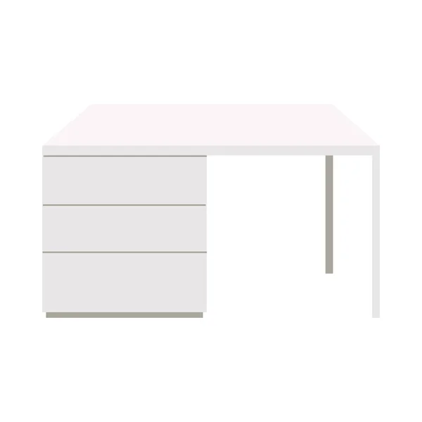 Comptoirs de cuisine en bois clair avec tiroirs — Image vectorielle