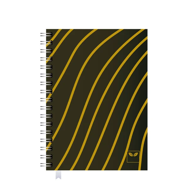 Notebook és jegyzettömb vállalati tervekkel — Stock Vector