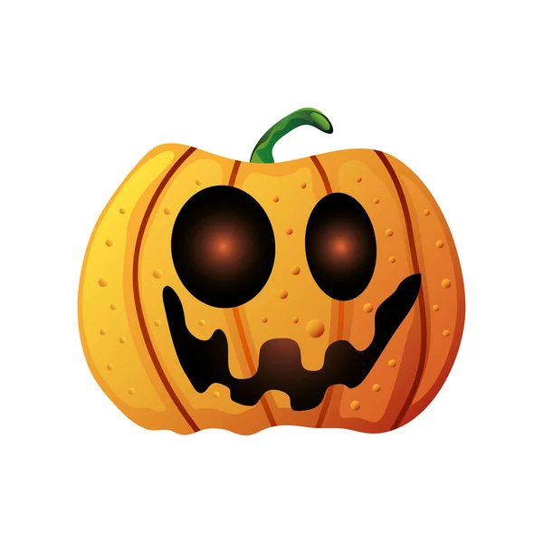 Calabaza para halloween sobre fondo blanco — Archivo Imágenes Vectoriales