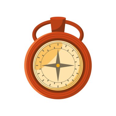 beyaz arkaplanda ayrıntılı pusula