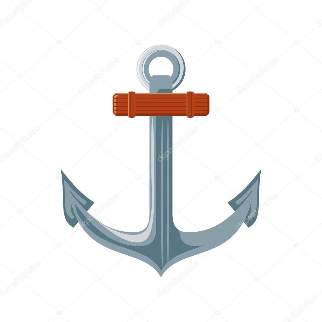 ship anchor on white background