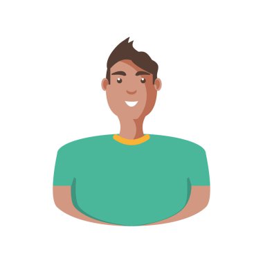 Latin çocuk çizgi film vektör tasarımı