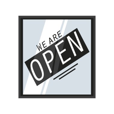 çerçeve ayrıntılı biçim ikon vektör tasarımında açığız