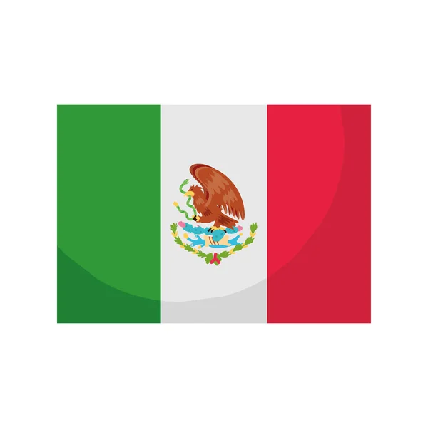 Мексиканская карта с подробным дизайном иконок стиля — стоковый вектор