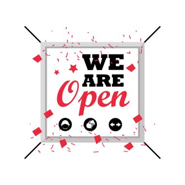 Kare detaylı biçim ikon vektör tasarımında açığız