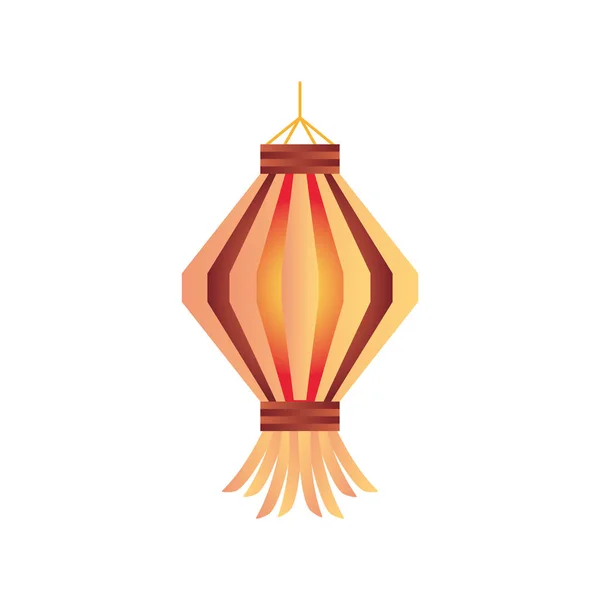 Diwali lantaarn gedetailleerde stijl icoon vector ontwerp — Stockvector
