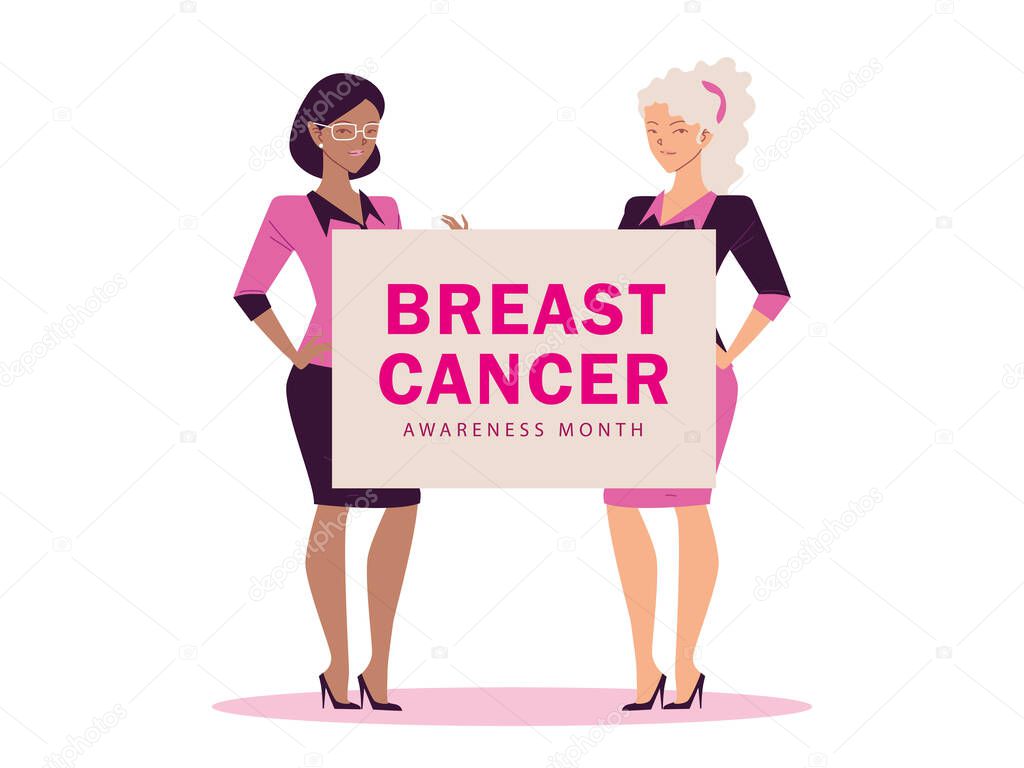 breast cancer awareness month with women