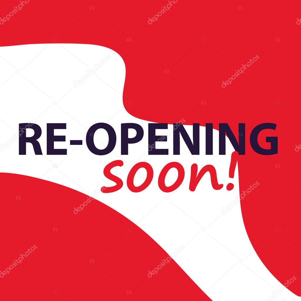 re opening soon, we are working again