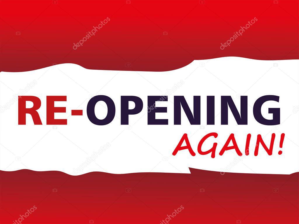 re opening again, welcome back after pandemic
