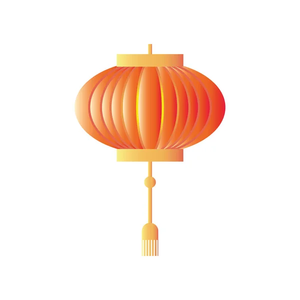 Mid autumn festival, lantern on white background — Stock Vector