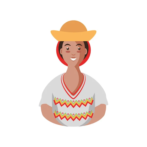 Мексиканка з векторним зображенням капелюхів. — стоковий вектор