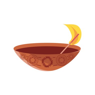 Hint diya mumu stil ikon vektör tasarımı