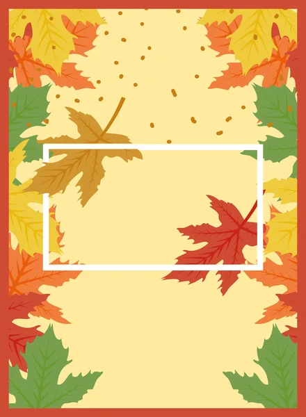Isoliertes Herbstblatt-Vektordesign — Stockvektor