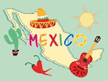 Meksika sembolleri seti, Meksika kutlama simgeleri.