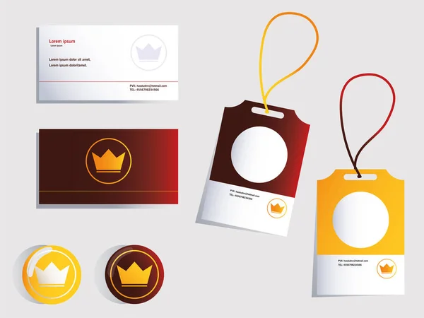 Εταιρική ταυτότητα σχεδιασμό branding σε λευκό φόντο — Διανυσματικό Αρχείο