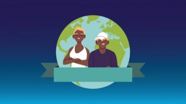 Siyah hayatlar, Afrikalı çiftler ve Dünya gezegeniyle animasyon yapmak demektir.
