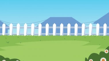 Irklar arası kızlar kampta çiçeklerle bahçe animasyonu yapıyorlar.