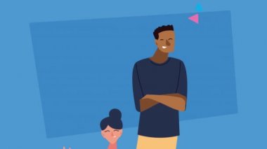 Irklar arası çift parti karakterlerini canlandırıyor