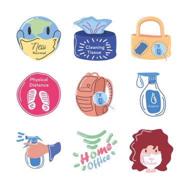 El yapımı ve yeni detaylı biçim simgesi vektör dizaynı