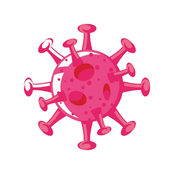 Coronavirus covid 19 virus médico aislado icono detallado — Vector de stock