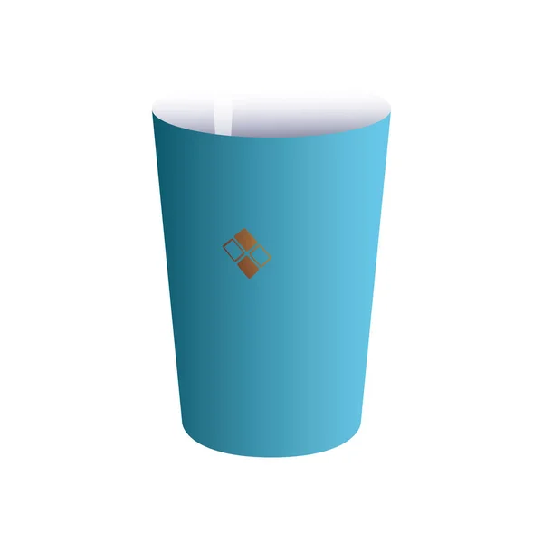 Tasse tasse avec marque d'affaires — Image vectorielle