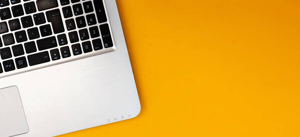 Indeling Van Computer Voor Het Doen Van Online Werk Learning — Stockfoto