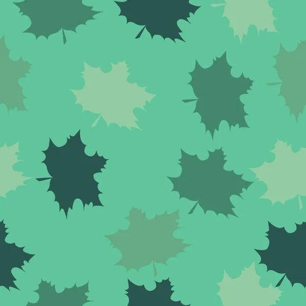 Sommer endlose Muster von grünen Blättern. Endlose Textur für Design. — Stockvektor