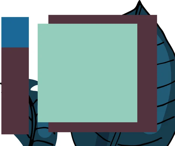 Bitkiden bir yaprak ile soyut arkaplan