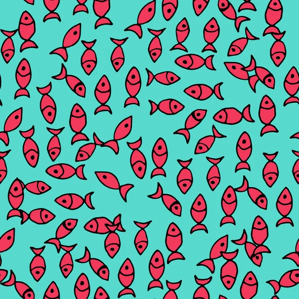 Beyaz arka planda mavi renkte deniz deseni