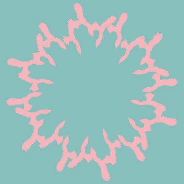 Bir desen şeklinde uçan baykuş çemberi