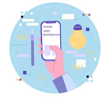 Akıllı telefonlar için mobil uygulamaların ya da uygulamaların geliştirilmesi. Elini telefona koy..