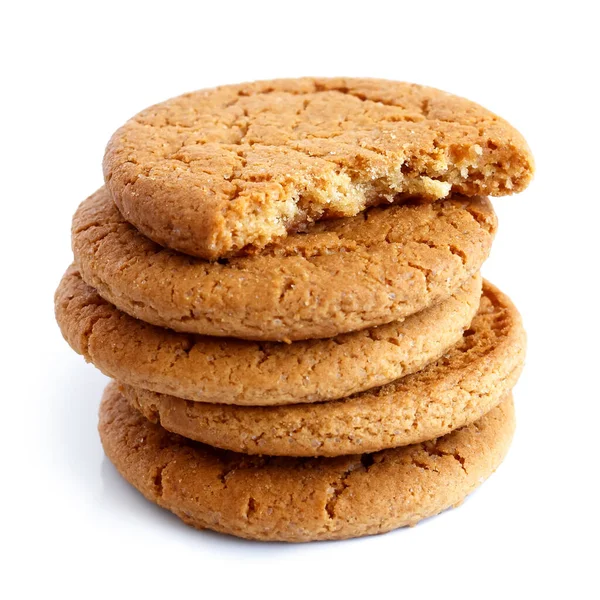 Stack of ginger biscuits. — Stock Photo, Image