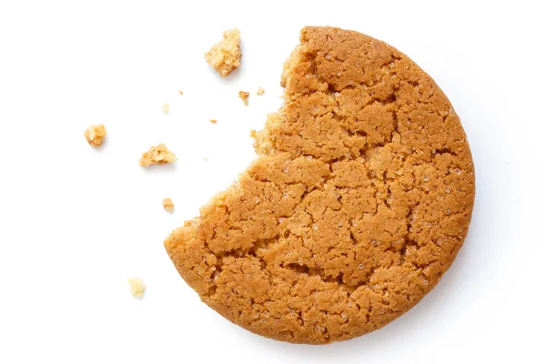 Single round ginger biscuit. — Stock Photo, Image