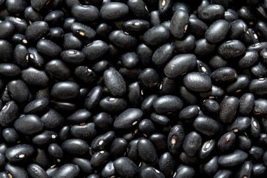 Siyah fasulyelerin arkaplanı.