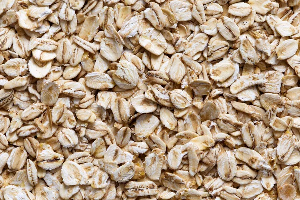 Background of dry porridge oats from above. — Stock Photo, Image
