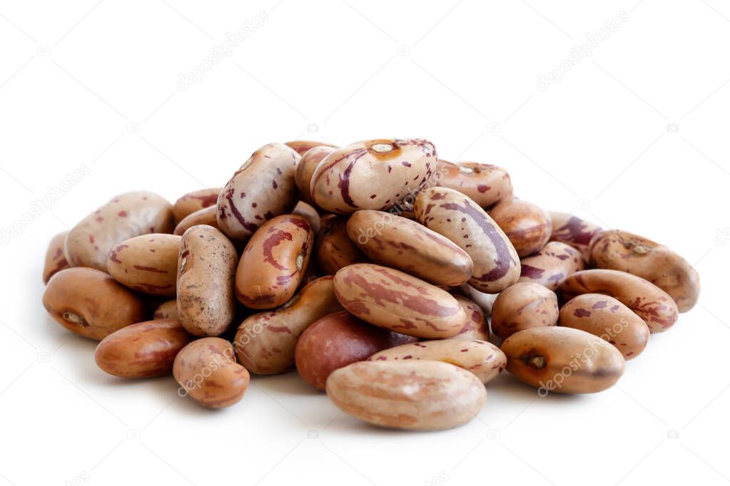 Heap of dry pinto beans