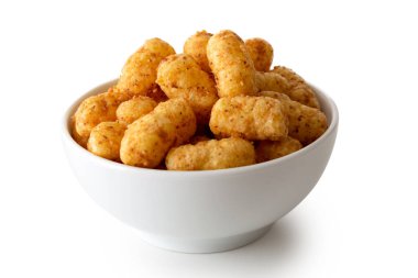 Beyaz seramik tabakta beyaz fındıklı taklalar..