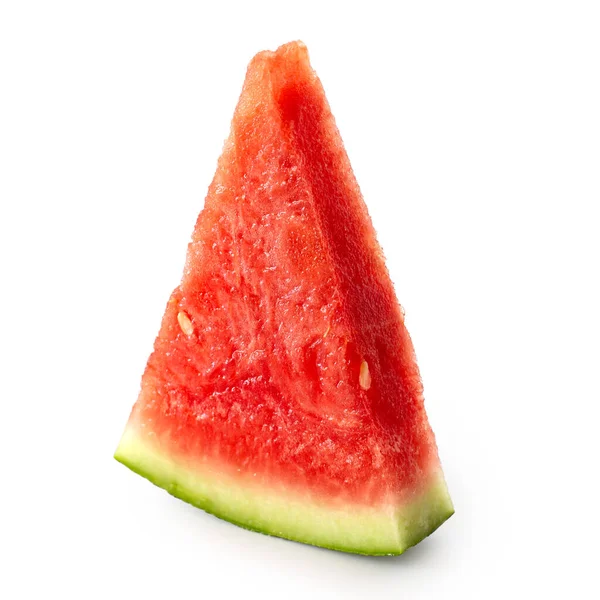 Triângulo de pé único de melancia sem sementes isolado no whit — Fotografia de Stock