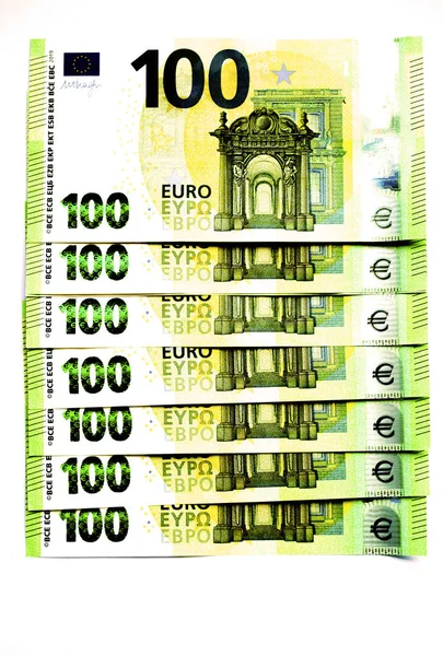 2019 Yeni 100 Euro Banknotlar Mükemmel Iyi Şanslar Resimleri Görüntüleri — Stok fotoğraf