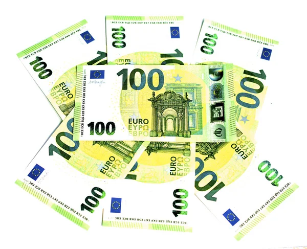 2019 New 100 Euro Banknotes Perfect Good Luck Pictures Images — Stock Photo, Image