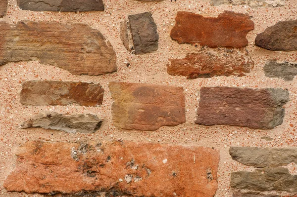 Uma Parede Pedra Velha Textura Pedra Aachen Alemanha — Fotografia de Stock