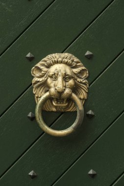 Almanya, Monschau 'da ahşap kapı tokmağı 