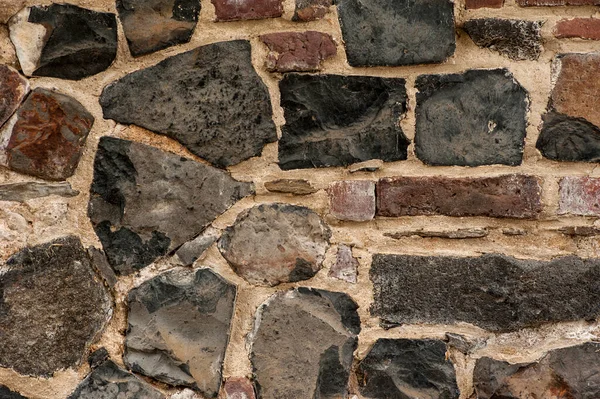 Uma Parede Pedra Medieval Fundo Abstrato Com Textura Pedra — Fotografia de Stock