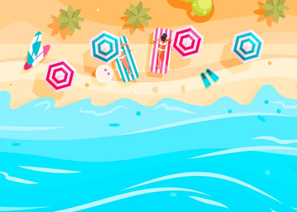 İnsanlar yüzmek ve güneşlenmek. 