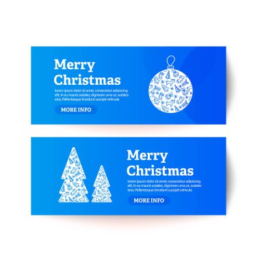 Noel tebrik kartı vektör illüstrasyonu