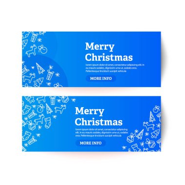 Noel tebrik kartı vektör illüstrasyonu