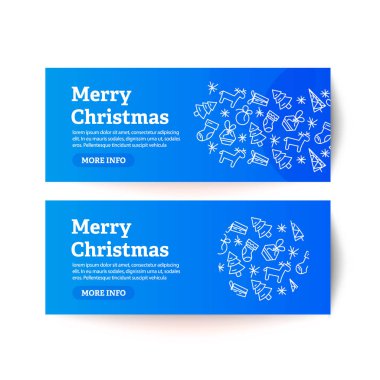 Noel tebrik kartı vektör illüstrasyonu