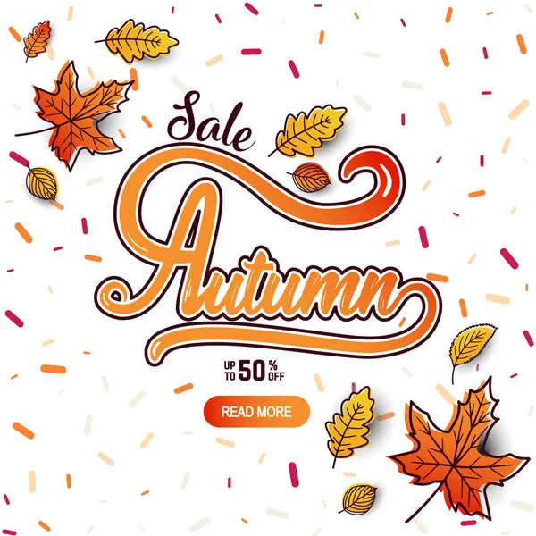 Autumn calligraphy banner — Stock Photo, Image